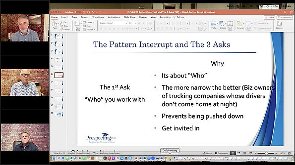 Pattern Interrupt and the 3 Asks